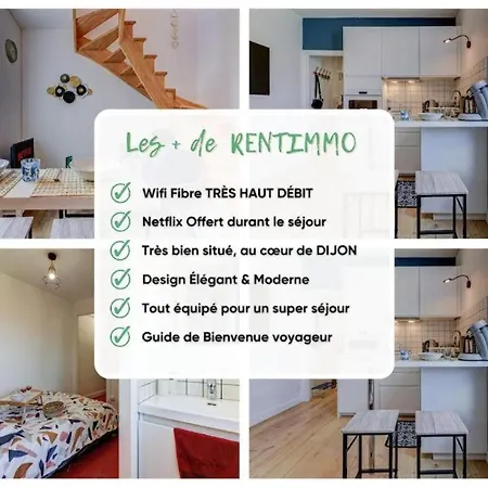 Le Cocon - Hypercentre - Moderne & Confortable - Rent Immo ディジョン